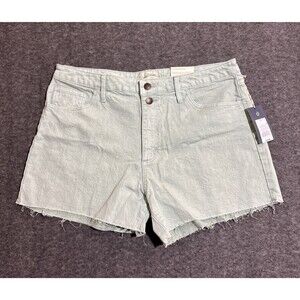 Universal Thread Women Shorts Vintage Midi Cutoff Denim Green Size 14